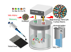 An electrochemical modification strategy to fabricate NiFeCuPt polymetallic carbon matrices on nickel foam as stable electrocatalysts for water splitting